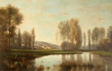 Am Ufer der Oise (Eine Flusslandschaft)